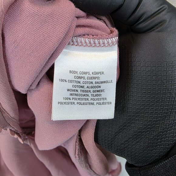 Akemi + Kin Shirt Womens Small Mauve Asymmetrical Floral Lace Hem Tunic Top - Picture 8 of 15